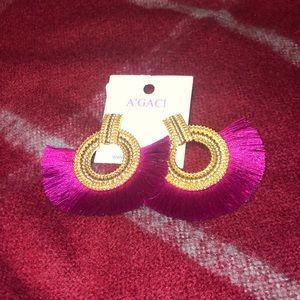 Never worn tassel earrings